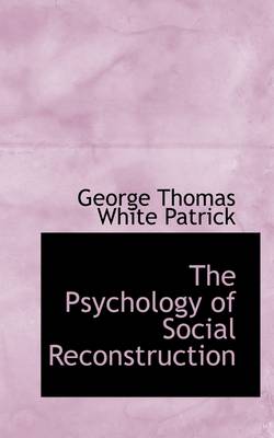 Book cover for The Psychology of Social Reconstruction