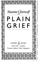 Book cover for Plain Grief