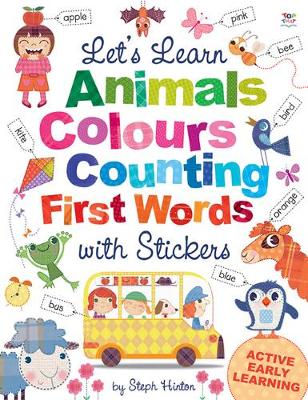 Book cover for Let's Learn Animals, Colours, Counting, First Words, with Stickers