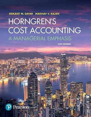 Book cover for Horngren's Cost Accounting, Student Value Edition Plus Mylab Accounting with Pearson Etext -- Access Card Package