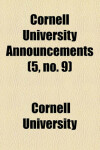 Book cover for Cornell University Announcements