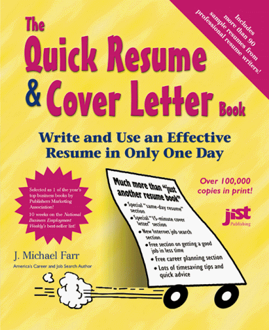 Book cover for The Quick Resume & Cover Letter Book