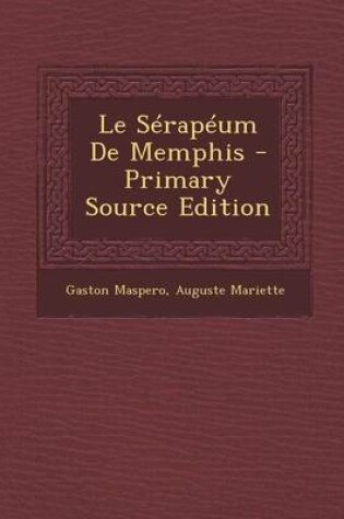 Cover of Le S rap um de Memphis - Primary Source Edition