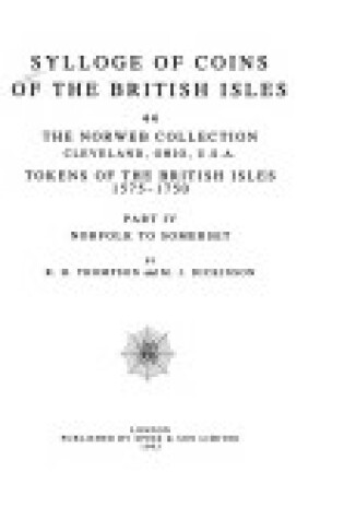 Cover of The Sylloge of Coins of the British Isles v. 44: Tokens of the British Isles 1575-1750