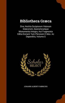 Book cover for Bibliotheca Graeca