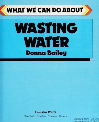 Book cover for Wasting Water