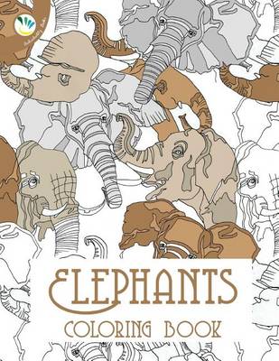 Book cover for Elephant Coloring Book