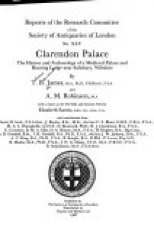 Cover of Clarendon Palace