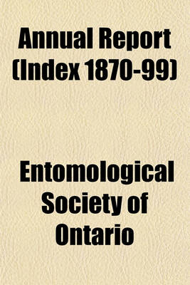 Book cover for Annual Report (Index 1870-99)