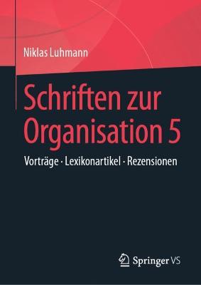 Book cover for Schriften zur Organisation 5