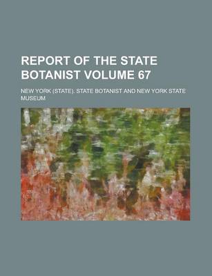 Book cover for Report of the State Botanist (Volume 1916-1924)