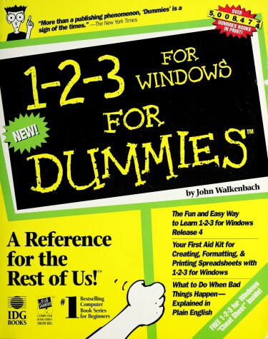 Book cover for 1-2-3 for Windows For Dummies