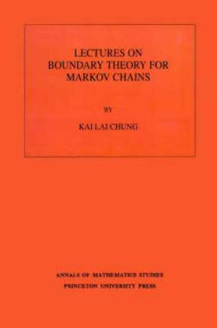 Cover of Lectures on Boundary Theory for Markov Chains. (AM-65), Volume 65