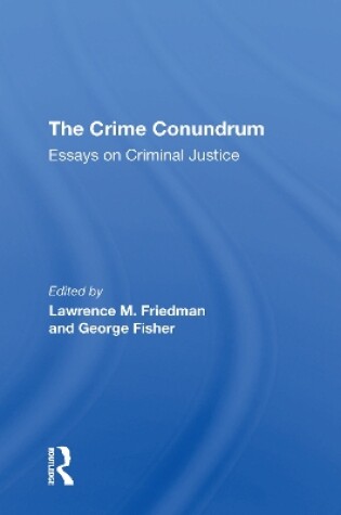 Cover of The Crime Conundrum