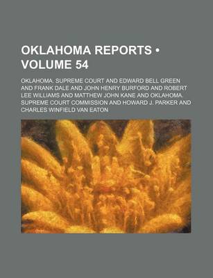 Book cover for Oklahoma Reports (Volume 54)