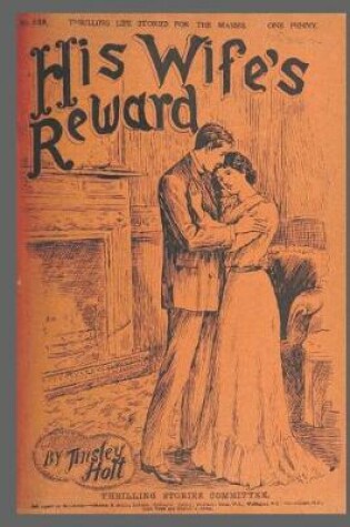 Cover of Journal Vintage Penny Dreadful Book Cover Reproduction His Wife's Reward