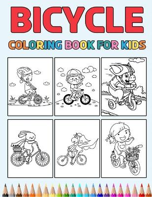 Book cover for Bicycle Coloring Book for Kids