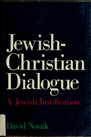 Cover of Jewish-Christian Dialogue