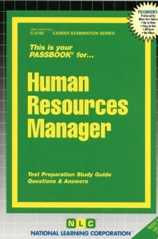 Cover of Human Resources Manager