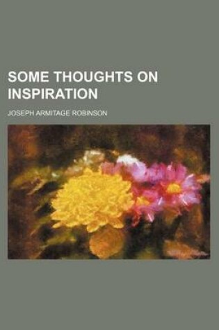 Cover of Some Thoughts on Inspiration