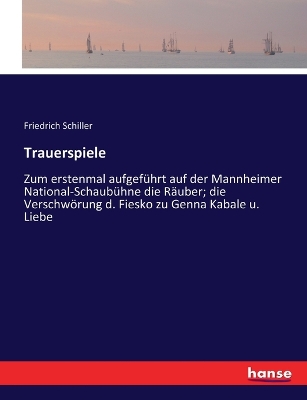 Book cover for Trauerspiele