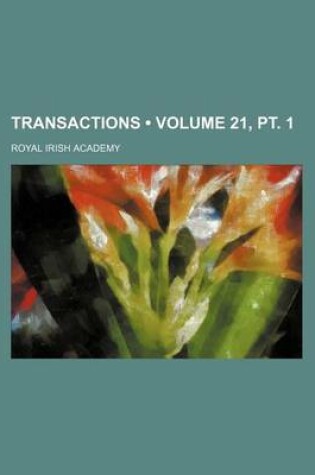 Cover of Transactions (Volume 21, PT. 1 )