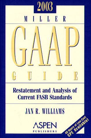 Book cover for 2003 Miller Gaap Guide