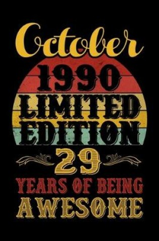 Cover of October 1990 Limited Edition 29 Years Of Being Awesome