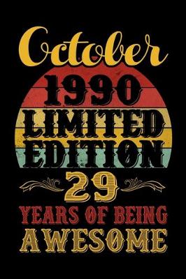 Book cover for October 1990 Limited Edition 29 Years Of Being Awesome