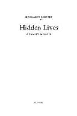 Cover of Hidden Lives