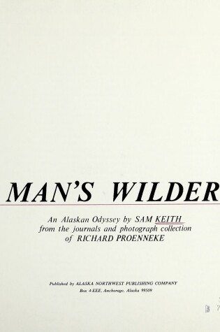 Cover of One Man's Wilderness