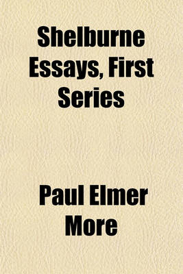 Book cover for Shelburne Essays, First Series