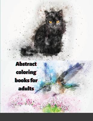 Book cover for Abstract coloring book for adults