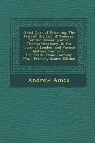 Cover of Great Oyer of Poisoning
