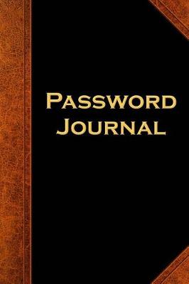 Cover of Password Journal Vintage Style
