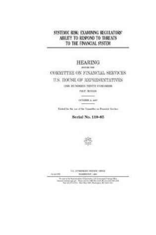 Cover of Systemic risk