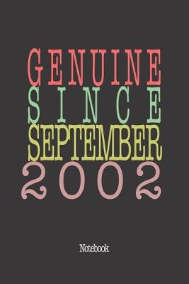 Book cover for Genuine Since September 2002