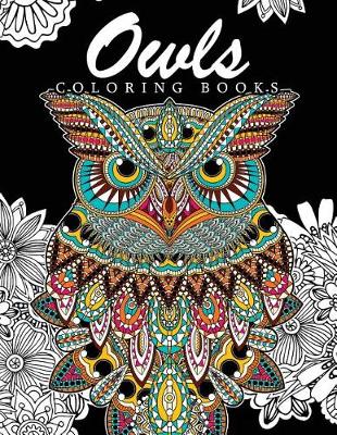Book cover for Owls Coloring Books