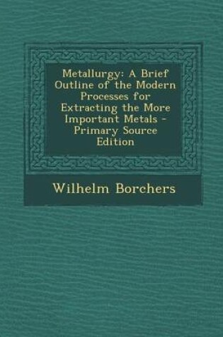 Cover of Metallurgy