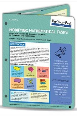 Cover of On-Your-Feet Guide: Modifying Mathematical Tasks