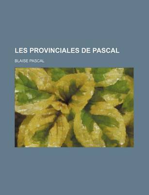 Book cover for Les Provinciales de Pascal (1)