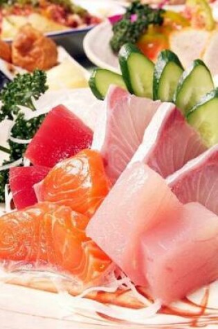 Cover of Sashimi Delicious Japanese Food Raw Sliced Tuna and Salmon Journal