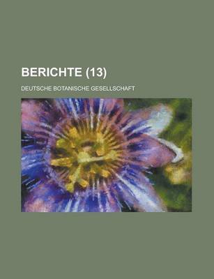 Book cover for Berichte (13 )