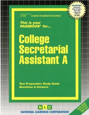 Book cover for College Secretarial Assistant A