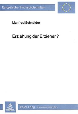 Book cover for Erziehung Der Erzieher?