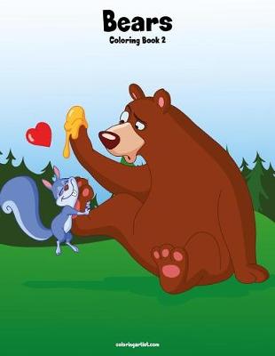 Book cover for Bears Coloring Book 2