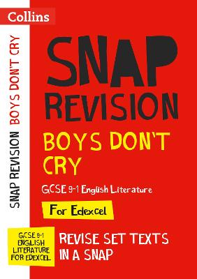Book cover for Boys Don't Cry Edexcel GCSE 9-1 English Literature Text Guide