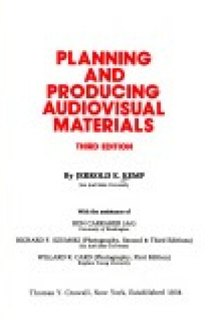 Cover of Planning and Producing Audiovisual Materials