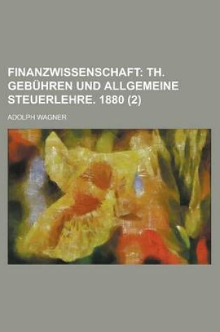 Cover of Finanzwissenschaft (2)