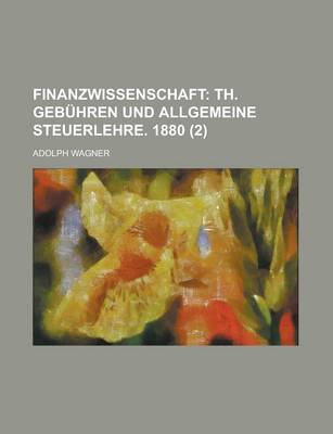 Book cover for Finanzwissenschaft (2)